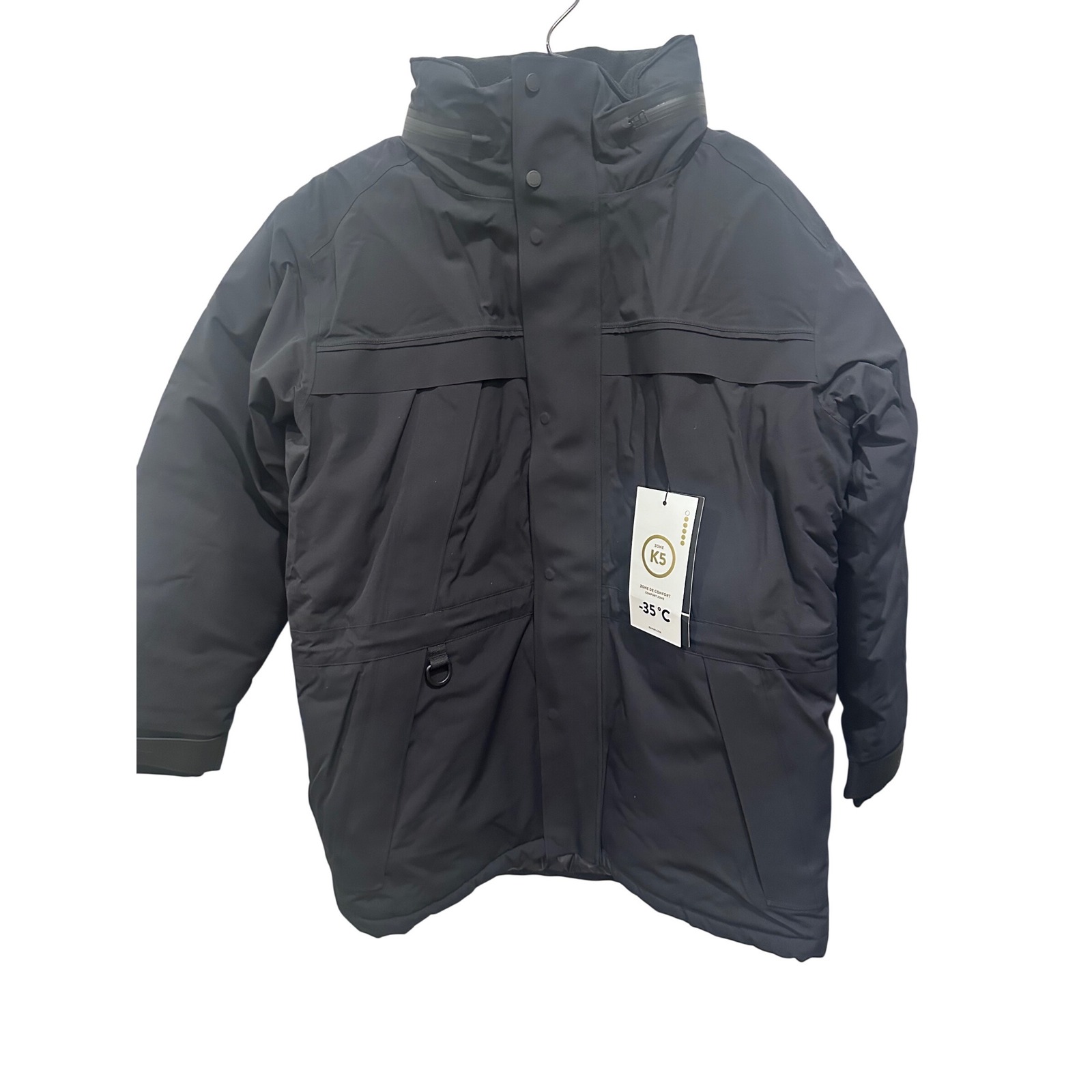 New Kanuk Ski-Doo Acer Mens L Collab Black Winter Snow Parka Jacket — image 4 of 8